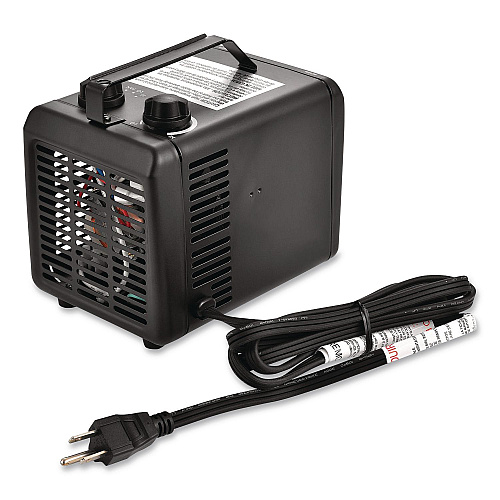 Global Industrial Portable Heater, 1,500 W, 5.31 x 7.12 x 4.93, Black (246099)