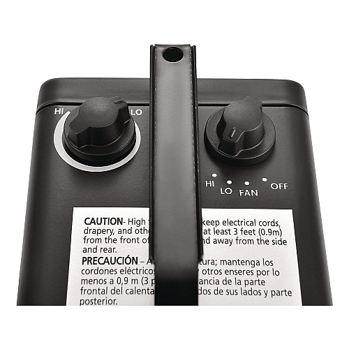 Global Industrial Portable Heater, 1,500 W, 5.31 x 7.12 x 4.93, Black (246099)