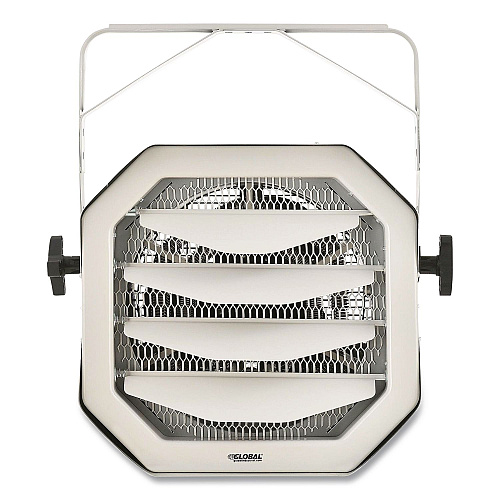 Global Industrial Unit Heater, Horizontal Downflow, 10,000 W, 18.13 x 16.75 x 16.06, White (246102)