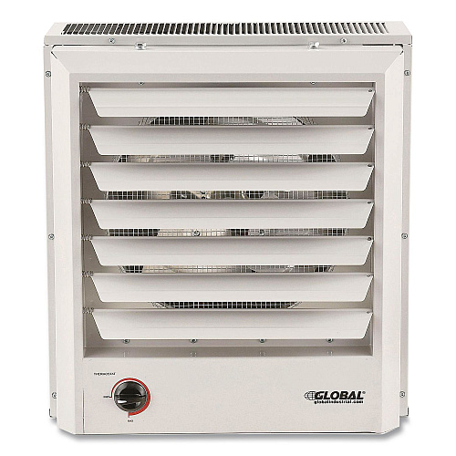 Global Industrial Unit Heater, Horizontal or Vertical Downflow, 10,000 W, 18.12 x 16.75 x 16.06, White (246103)