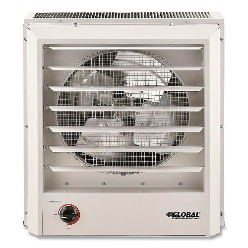 Global Industrial Unit Heater, Horizontal or Vertical Downflow, 10,000 W, 18.12 x 16.75 x 16.06, White (246103)