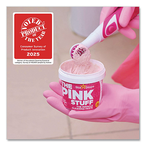 The Pink Stuff Miracle Cleaning Paste, Floral Scent, 17.6 oz Jar, 6/Carton (823781CT)