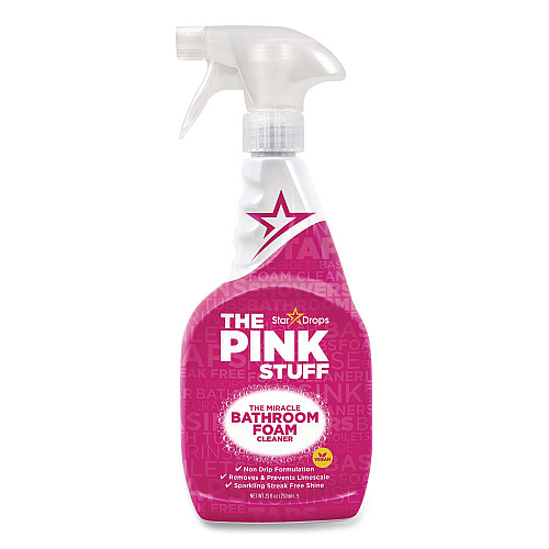 The Pink Stuff Bathroom Foam Cleaner, Fruity Scent, 25.4 oz Spray Bottle, 4/Carton (823787CT)