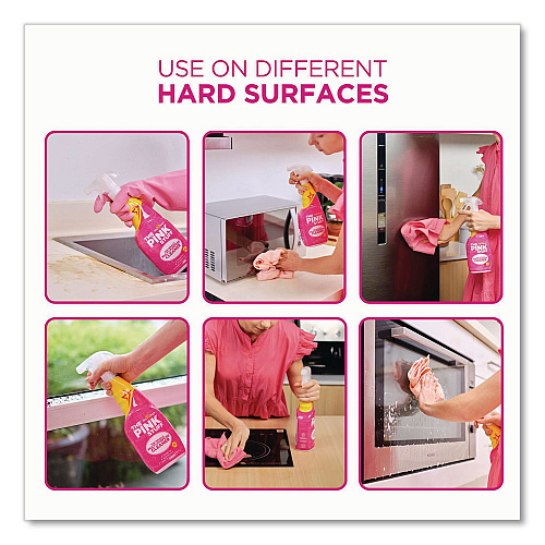 The Pink Stuff Miracle Multi-Purpose Cleaner, Floral Scent, 25.4 oz Spray Bottle, 4/Carton (823788CT)
