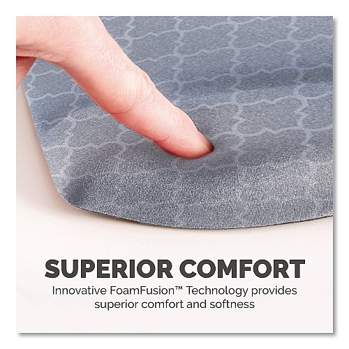 Fellowes PlushTouch Mouse Pad with Wrist Rest, 7.25 x 9.38, Lattice Design (9549701)