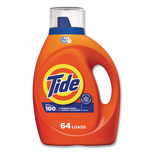 Tide HE Laundry Detergent, Original Scent, Liquid, 64 Loads, 80 oz Bottle (12110EA)