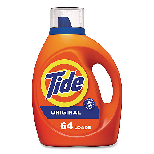 Tide HE Laundry Detergent, Original Scent, Liquid, 64 Loads, 80 oz Bottle (12110EA)