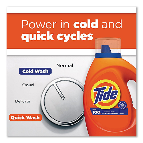 Tide HE Laundry Detergent, Original Scent, Liquid, 64 Loads, 80 oz Bottle (12110EA)