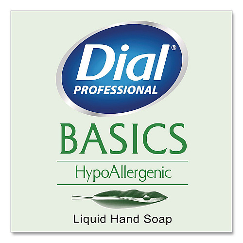Dial Basics Hypoallergenic Liquid Hand Soap, Floral, 11 oz, 12/Carton (35488)