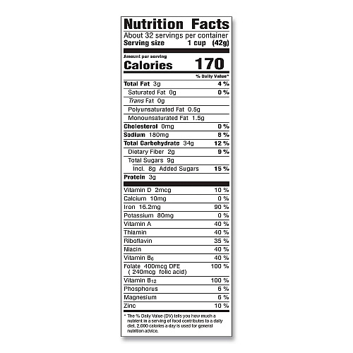 Post Honey Bunches of Oats with Almonds, 2 Bags/Box, 48 oz Box (22002622)
