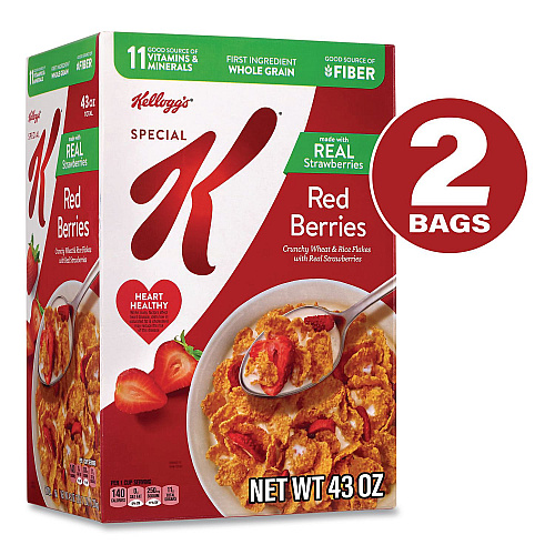 Kellogg's Special K with Berries Cereal, 2 Bags/Box, 43 oz Box (22002625)