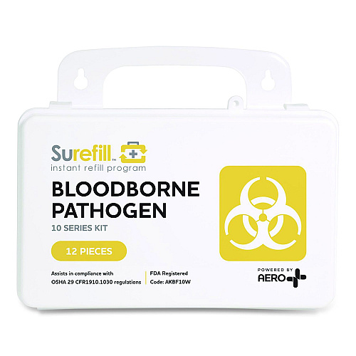 SUREFILL 10 Series Bloodborne Pathogen Kit, 3 x 8.5 x 5.5 (AKBF10W)