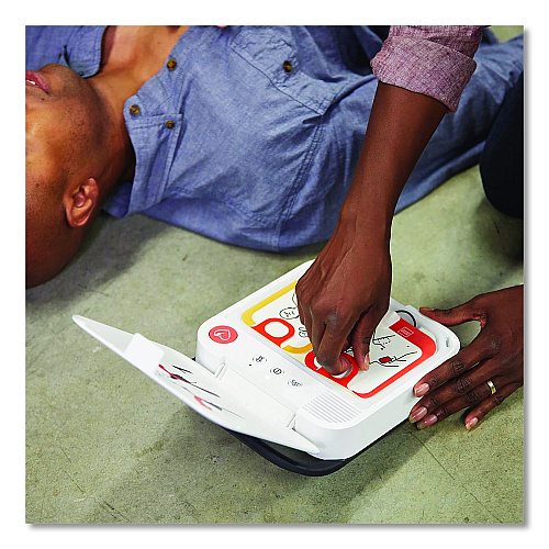 CARDIACT LIFEPAK CR2 Cellular Defibrillator, Fully Automatic, English/Spanish, Handle (99512001714)
