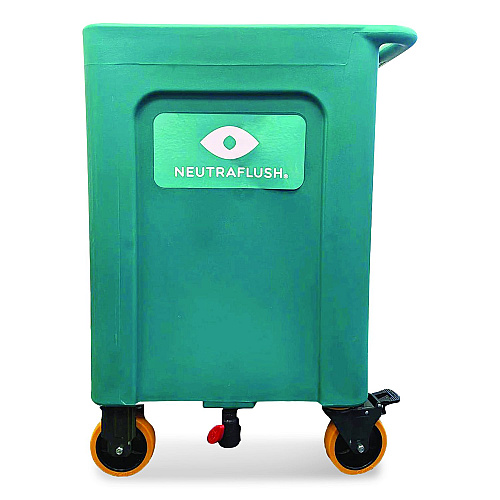 NeutraFlush Rolling Drain Cart Stand for 16 Gal Eyewash Station, 21 x24 x 33.75, Green (NFSCART01)