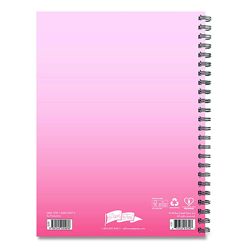 Willow Creek Press So Productive Undated Journal, Medium/College Rule, Pink Cover, (80) 8 x 6 Sheets (55076)