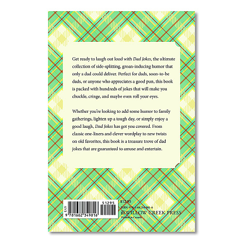Willow Creek Press Dad Jokes Softcover Book, Paperback, 112 Pages (49816)