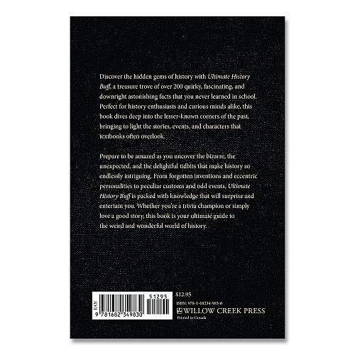 Willow Creek Press Ultimate History Buff Softcover Book, Paperback, 112 Pages (49830)
