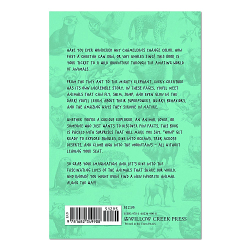 Willow Creek Press Animal Facts for Kids Softcover Book, Paperback, 112 Pages (49908)
