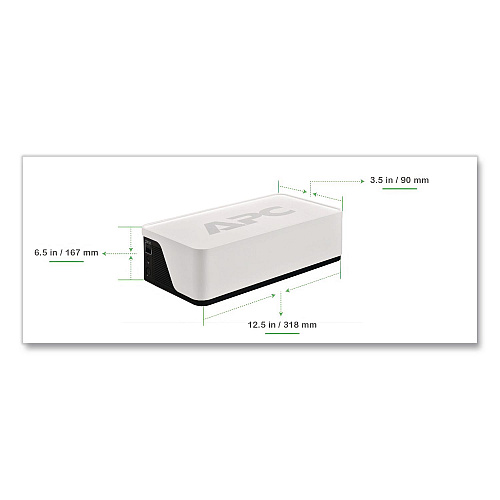 APC Back-UPS BE900G3 Battery Backup System, 8 Outlets, 900 VA, 490 J