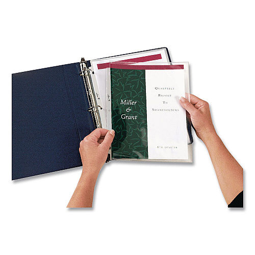 Avery Side-Insert Heavyweight Sheet Protectors, 3-Hole Punched, Side Load, 8.5 x 11, Diamond Clear, 25/Pack, 36 Packs/Carton (76001CT)