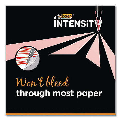 BIC Intensity Fineliner Dual Tip Felt Pen, Stick, Fine 0.7 mm Bullet, Variable Brush, Assorted Pastel Ink/Barrel Colors, 6/Pack (FPPDT6AST)