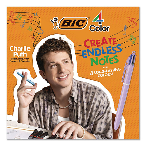 BIC 4-Color Multi-Color Ballpoint Pen, Retractable, Medium 1 mm, Black/Blue/Green/Red Ink, Assorted Pastel Barrel Colors, 3/Pack (MMAP3AST)