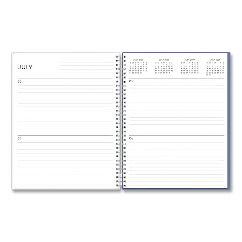 Blue Sky Tanya Blue Academic Year Daily Planner, Abstract Artwork, 11 x 8.5, Multicolor Cover, Supports Four Academic Years: 2025-2028 (156259)