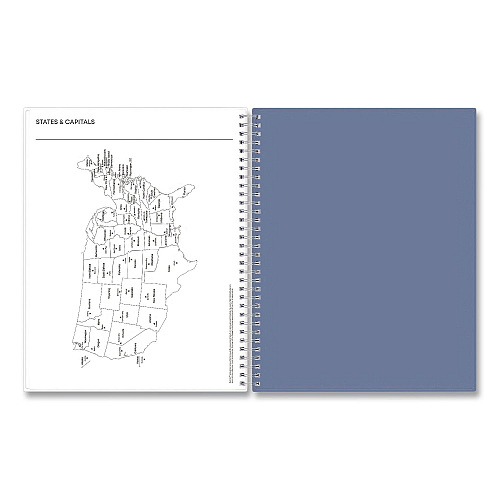 Blue Sky Tanya Blue Academic Year Daily Planner, Abstract Artwork, 11 x 8.5, Multicolor Cover, Supports Four Academic Years: 2025-2028 (156259)