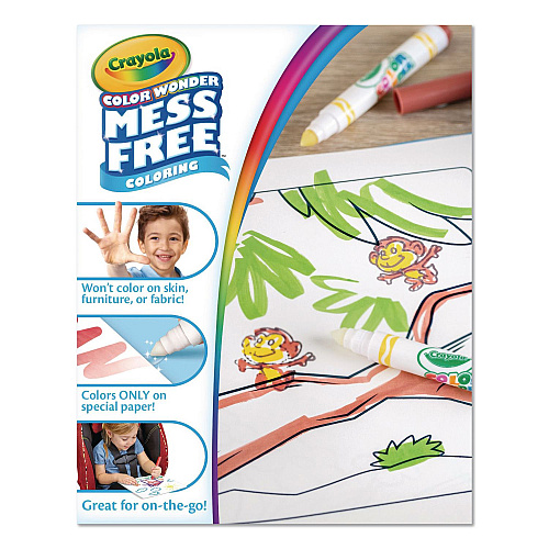 Crayola Color Wonder Art Kit, Ocean Animals, Ages 3 and Up, 24 Pages (752349)