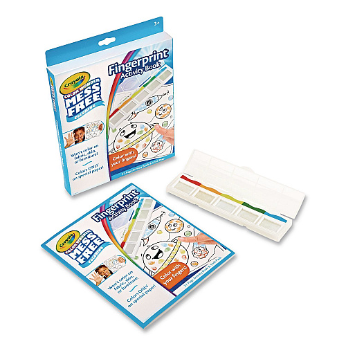 Crayola Color Wonder Mess Free Coloring Fingerprint Activity Book, Ages 3 and Up, 27 Pages (752842)