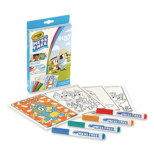 Crayola Color Wonder Bluey Mini Box Set, Ages 3 and Up, 12 Pages (752863)