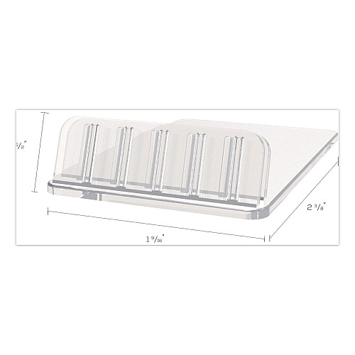 Deflecto Tabletop Card Holder, Clear (20001RT)