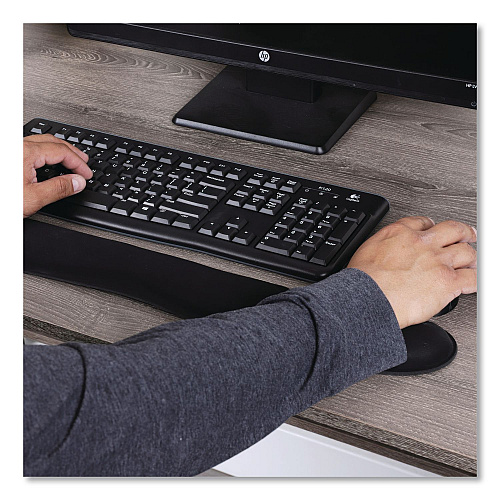 Mind Reader Memory Foam Gaming Ergonomic Keyboard and Mouse Wrist Rest Set, Black (WRESTGELBLK)