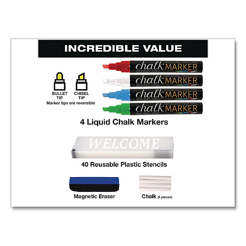 Excello Global Products Indoor/Outdoor A-Frame Sidewalk Sign, Black 18 x 29 Surface, Brown Frame, 22 x 25 x 40 (GPP0001S)