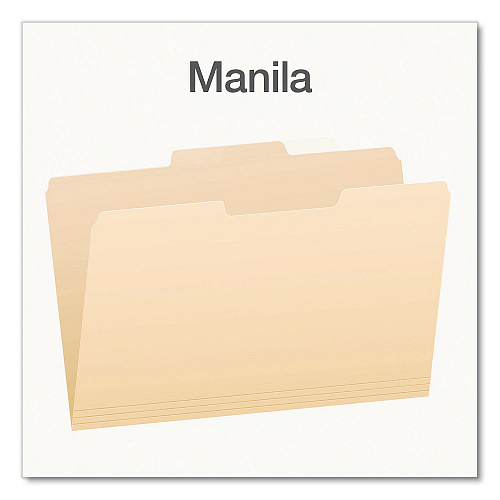 Pendaflex Manila File Folders, 1/3-Cut Tabs: Center Position, Legal Size, 0.75" Expansion, Manila, 100/Box (753132)