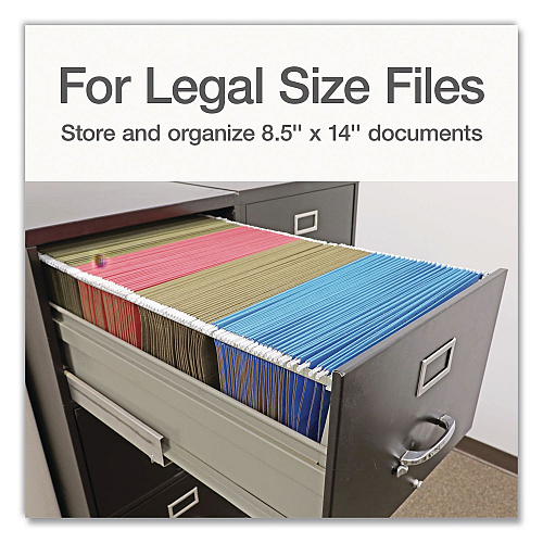 Pendaflex Hanging File Frame, Legal Size, 18" to 27" Long, Gray, 2/Pack (1006954)
