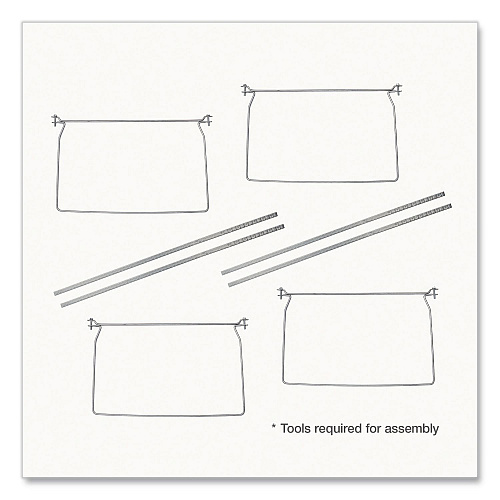 Pendaflex Hanging File Frame, Legal Size, 18" to 27" Long, Gray, 2/Pack (1006954)