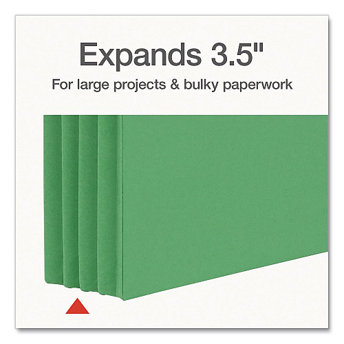 Pendaflex Colored File Pockets, 3.5" Expansion, Legal Size, Assorted Colors, 5/Pack (1006956)