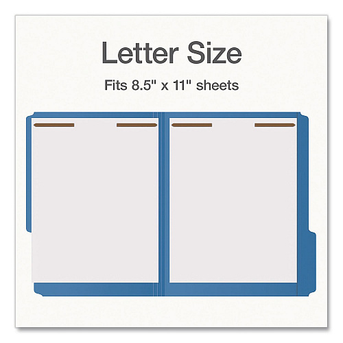 Pendaflex Heavy-Duty Fastener Folder, 1/3-Cut Tab: Assorted, Expands 0.75", 2 Fasteners, Letter Size, Assorted, 50/Box (1006957)