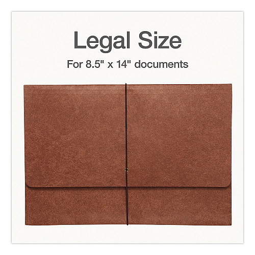 Pendaflex Heavy-Duty Expanding File, Numeric Index, 3.75" Expansion, 31 Sections, Elastic Band Closure, 1/3-Cut Tabs, Legal Size, Brown (1006982)