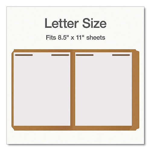 Pendaflex Kraft Fastener Folders, Straight Tab, Expands 0.75", 2 Fasteners, Letter Size, Kraft, 50/Box (1006992)