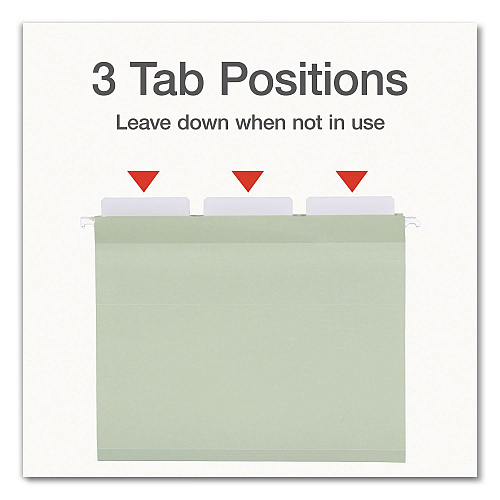 Pendaflex Ready-Tab Reinforced Hanging File Folders, Letter Size, 1/3-Cut Tabs, Sage Green, 20/Box (1009463)