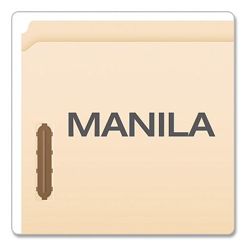 Pendaflex Manila Fastener Folders, Reinforced Straight Tab, 2 Fasteners, Legal Size, Manila, 50/Box (FM312EE)