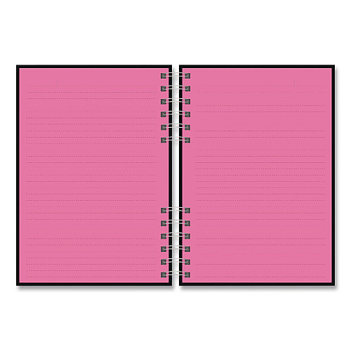 Astrobrights Twin-Wire Journal, Open Diary Format, Assorted Cover Colors, (90) Assorted Color 8.5 x 6.5 Sheets, 2/Pack (91556)