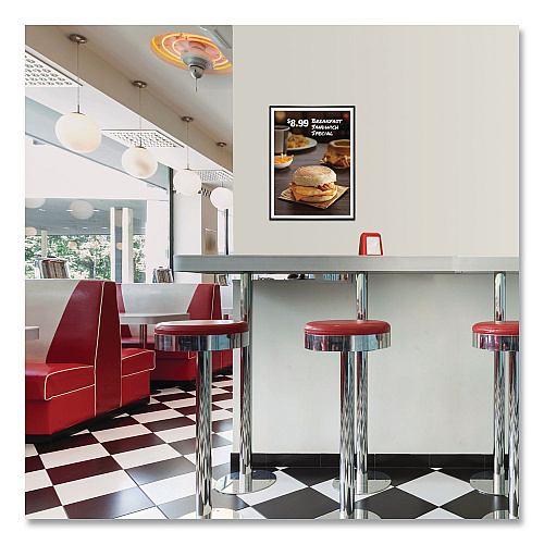 Excello Global Products Poster Frame, Plastic, 24 x 36 Insert, Black, 10/Pack (PPFRM2436CP)