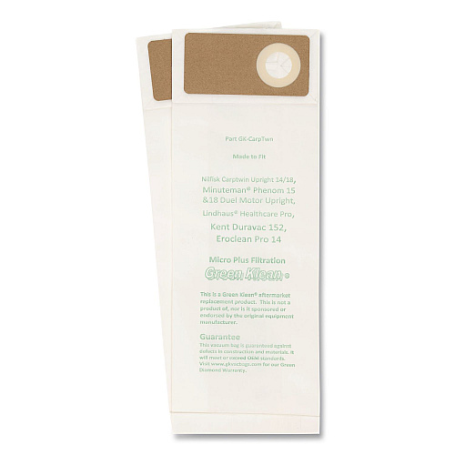 Green Klean GK-CarpTwn Replacement Bag, 10 Bags/Pack, 10 Packs/Carton