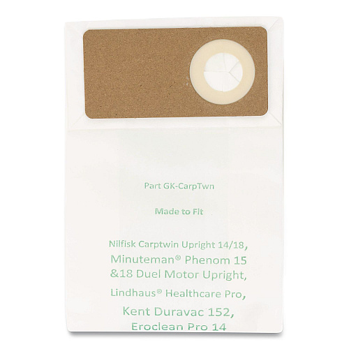 Green Klean GK-CarpTwn Replacement Bag, 10 Bags/Pack, 10 Packs/Carton