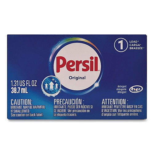 Persil Original HE Coin-Vending Liquid Laundry Detergent, 1.3 oz Vend Box, 100/Carton (2979151)