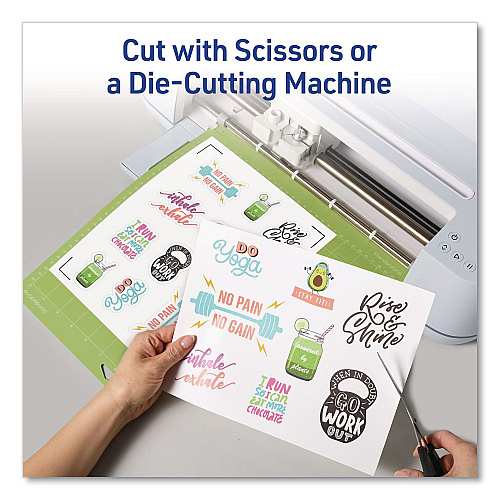 Avery Multipurpose Sticker Project Paper, Inkjet, 8.5 x 11, 15 Sheets/Pack (3383)