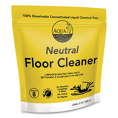 Diversey Aqua ChemPacs Neutral Floor Cleaner, Lavender Scent, 120/Pack (9320926)